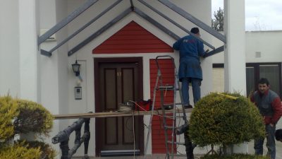 Angora Evleri Çelik Takviyeli Rüzgarlık Giriş Kapısı